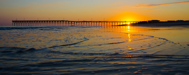 Holden Beach Pier Sunset
