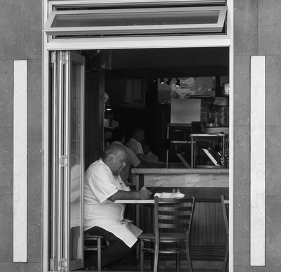 Bartender waiting for Customer Boston