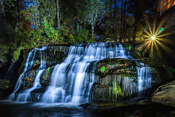 Mill Shoals Falls at Night
