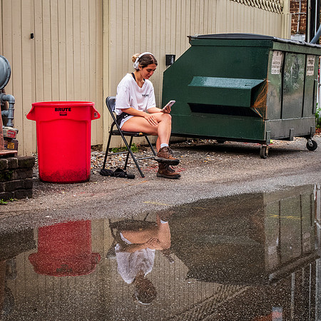 Worker Taking Break