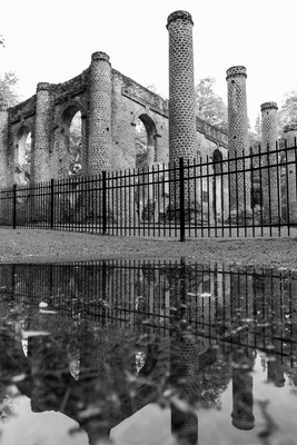 Sheldon Church Ruin Reflection