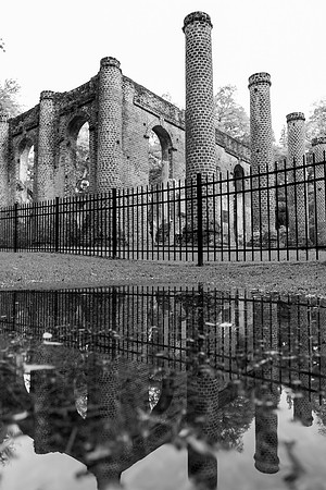 Sheldon Church Ruin Reflection